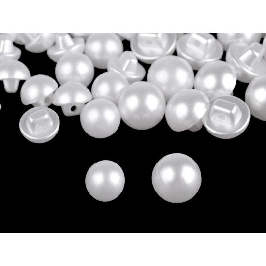 Pearl button size 16', 18' - Pearlwhite (10 Pieces) Pearl button size 16', 18' - Pearlwhite (10 Pieces)