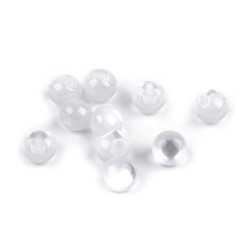 Guzik / perełki kocie oko ø10 mm - Mleczny (10 Sztuki)