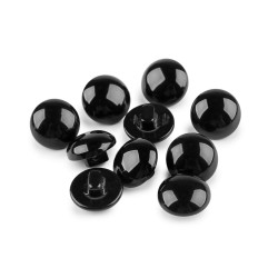 Botón de color, tamaño 24' - Negro (10 Piezas)