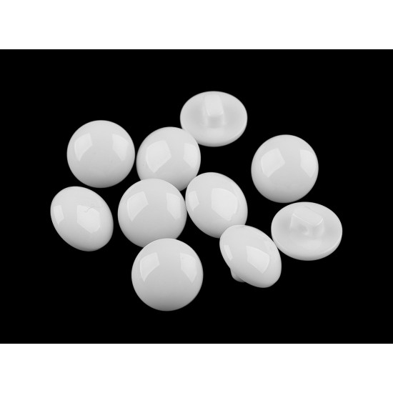 Botón de color, tamaño 24' - Blanco (10 Piezas)