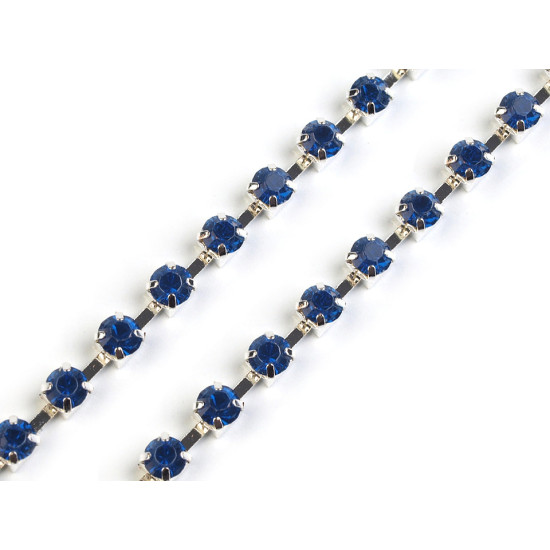 Rhinestone chain trim width 2.9 mm - Crystal (9 Meters) Rhinestone chain trim width 2.9 mm - Crystal (9 Meters)