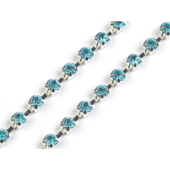 Rhinestone chain trim width 2.9 mm - Crystal (9 Meters) Rhinestone chain trim width 2.9 mm - Crystal (9 Meters)