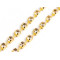 Catena con rifiniture in strass, larghezza: 2,9 mm - Cristallo (27 Metri)