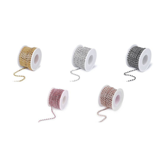 Rhinestone chain trim width 2.9 mm - Crystal (9 Meters) Rhinestone chain trim width 2.9 mm - Crystal (9 Meters)