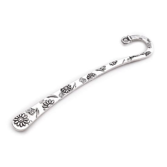 Bookmark flowers, butterfly 7x80 mm - Platinum (10 Pieces) Bookmark flowers, butterfly 7x80 mm - Platinum (10 Pieces)