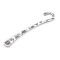 Bookmark flowers, butterfly 7x80 mm - Platinum (1 Piece)