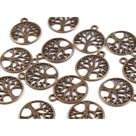 Zawieszka drzewo życia ø20mm - Platyna (4 Sztuki) Zawieszka drzewo życia ø20mm - Platyna (4 Sztuki)