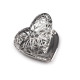 Medalion serce 26x26 mm otwierany - Srebrny jasny (1 Sztuka) Medalion serce 26x26 mm otwierany - Srebrny jasny (1 Sztuka)