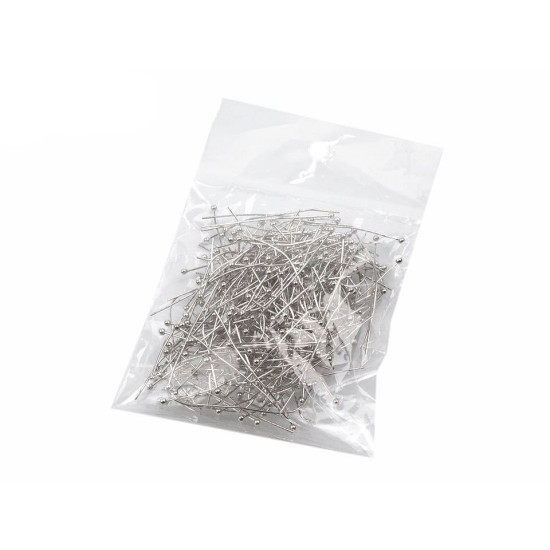 Ball head pin 40 mm - Platinum (200 Pieces) Ball head pin 40 mm - Platinum (200 Pieces)