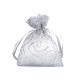 Woreczek podarunkowy 6,5x9 cm organza z brokatem - White (100 Sztuki) Woreczek podarunkowy 6,5x9 cm organza z brokatem - White (100 Sztuki)