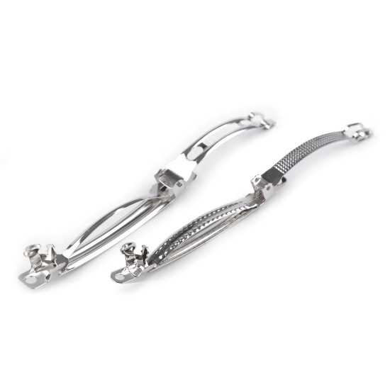Bază clamă de păr 7,5x78 mm - Platinum (2 Bucăți) Bază clamă de păr 7,5x78 mm - Platinum (2 Bucăți)