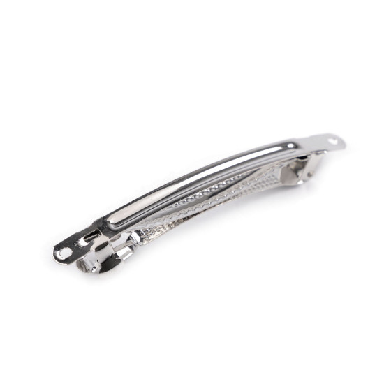 Bază clamă de păr 7,5x78 mm - Platinum (2 Bucăți) Bază clamă de păr 7,5x78 mm - Platinum (2 Bucăți)
