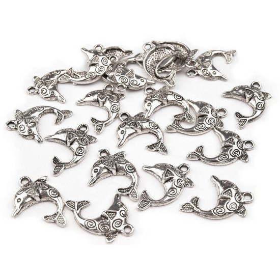 Anhänger delfin 25 x 30 mm - Platine (200 Stücke)