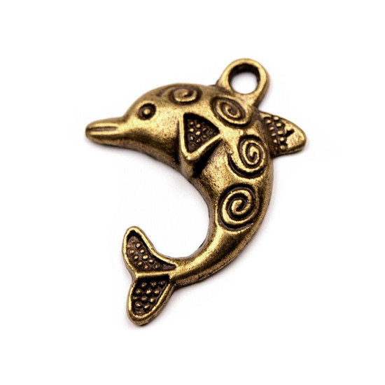 Anhänger delfin 25 x 30 mm - Platine (200 Stücke)