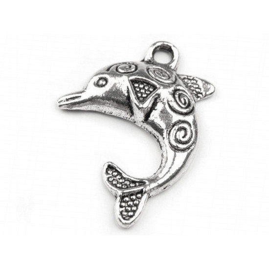 Anhänger delfin 25 x 30 mm - Platine (200 Stücke)