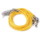 Braided necklace cord with lobster clasp length 45 cm - Lightgrey (100 Pieces) Braided necklace cord with lobster clasp length 45 cm - Lightgrey (100 Pieces)