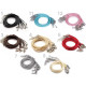 Braided necklace cord with lobster clasp length 45 cm - Lightgrey (100 Pieces) Braided necklace cord with lobster clasp length 45 cm - Lightgrey (100 Pieces)