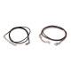 Twisted necklace cord with lobster clasp length 45 cm - Black (2 Pieces) Twisted necklace cord with lobster clasp length 45 cm - Black (2 Pieces)