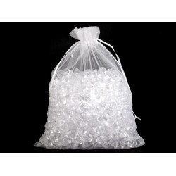 Woreczek podarunkowy 21x29 cm organza - White (10 Sztuki)