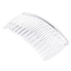 Grzebyk plastikowy do włosów 45x80 mm - Transparent (100 Sztuki)