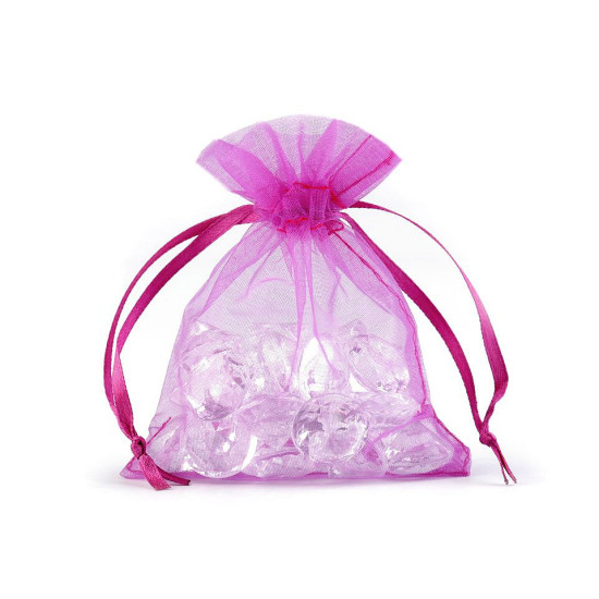 Woreczek podarunkowy 9x11 cm organza - Fioletowy (10 Sztuki) Woreczek podarunkowy 9x11 cm organza - Fioletowy (10 Sztuki)