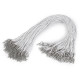 Cordón de algodón encerado con mosquetón 45 cm - Café marrón (1 Pieza) Cordón de algodón encerado con mosquetón 45 cm - Café marrón (1 Pieza)