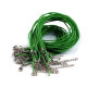Cordón de algodón encerado con mosquetón 45 cm - Café marrón (1 Pieza) Cordón de algodón encerado con mosquetón 45 cm - Café marrón (1 Pieza)