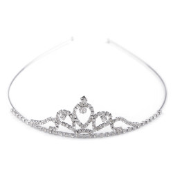 Diadem / tiara sztrasowa - Crystal (1 Sztuka)