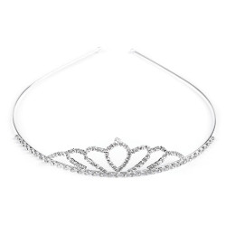 Diadem / tiara sztrasowa - Crystal (1 Sztuka)