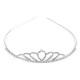 Diadem / tiara sztrasowa - Crystal (4 Sztuki)