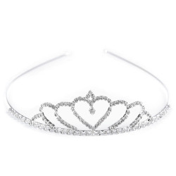 Diadem / tiara sztrasowa - Crystal (1 Sztuka)