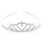 Diadem / tiara sztrasowa - Crystal (1 Sztuka)
