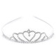 Diadem / tiara sztrasowa - Crystal (4 Sztuki)