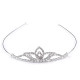 Diadem / tiara sztrasowa - Crystal (4 Sztuki)