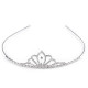 Diadem / tiara sztrasowa - Crystal (4 Sztuki)