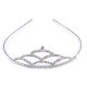 Diadem / tiara sztrasowa - Crystal (4 Sztuki)