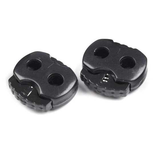 Butée de verrouillage de cordon à bascule, 2 trous, 20 x 20 mm, grand format - Blanc (10 Pièces) Butée de verrouillage de cordon à bascule, 2 trous, 20 x 20 mm, grand format - Blanc (10 Pièces)