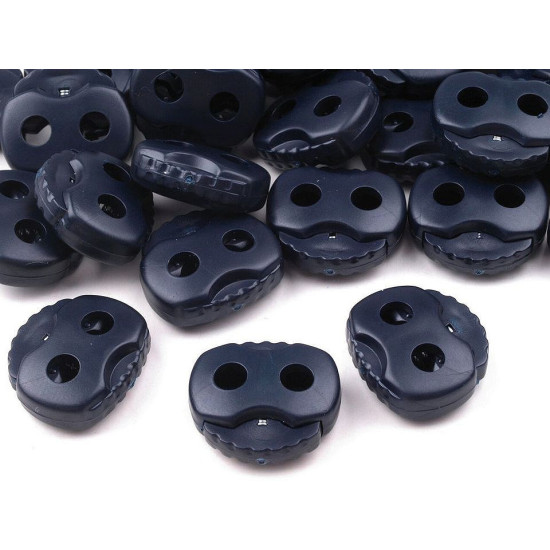 Butée de verrouillage de cordon à bascule, 2 trous, 20 x 20 mm, grand format - Blanc (10 Pièces) Butée de verrouillage de cordon à bascule, 2 trous, 20 x 20 mm, grand format - Blanc (10 Pièces)