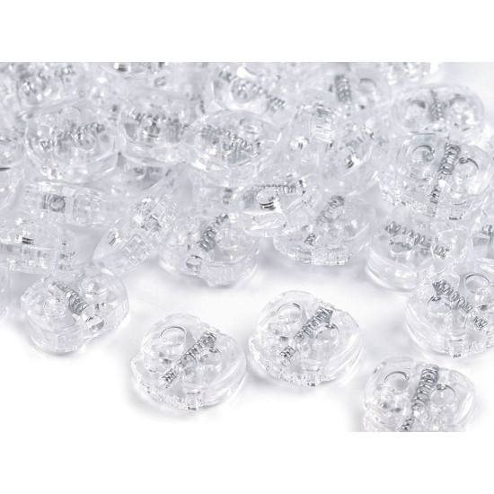 Butée de verrouillage de cordon à bascule, 2 trous, 20 x 20 mm, grand format - Blanc (10 Pièces) Butée de verrouillage de cordon à bascule, 2 trous, 20 x 20 mm, grand format - Blanc (10 Pièces)