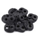 2-hole cord lock stopper toggles 20x20 mm - Dark red (100 Pieces) 2-hole cord lock stopper toggles 20x20 mm - Dark red (100 Pieces)
