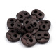 2-hole cord lock stopper toggles 20x20 mm - Dark red (100 Pieces) 2-hole cord lock stopper toggles 20x20 mm - Dark red (100 Pieces)