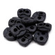2-hole cord lock stopper toggles 20x20 mm - Dark red (100 Pieces) 2-hole cord lock stopper toggles 20x20 mm - Dark red (100 Pieces)