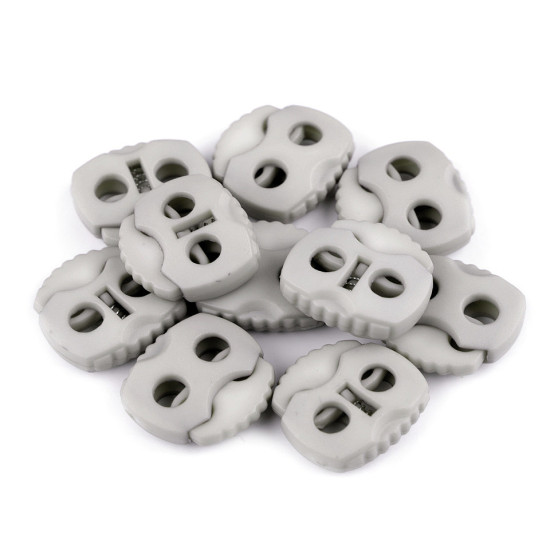 2-hole cord lock stopper toggles 20x20 mm - Dark red (100 Pieces) 2-hole cord lock stopper toggles 20x20 mm - Dark red (100 Pieces)