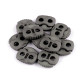 2-hole cord lock stopper toggles 20x20 mm - Dark red (100 Pieces) 2-hole cord lock stopper toggles 20x20 mm - Dark red (100 Pieces)