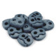 2-hole cord lock stopper toggles 20x20 mm - Dark red (100 Pieces) 2-hole cord lock stopper toggles 20x20 mm - Dark red (100 Pieces)