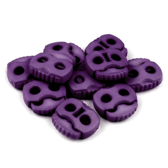 2-hole cord lock stopper toggles 20x20 mm - Dark red (100 Pieces) 2-hole cord lock stopper toggles 20x20 mm - Dark red (100 Pieces)