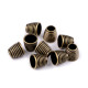 Cappuccio, per cordoncino metallico, dimensioni: ø 6,7 mm - Nichel (200 Pezzi) Cappuccio, per cordoncino metallico, dimensioni: ø 6,7 mm - Nichel (200 Pezzi)