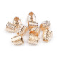 Cappuccio, per cordoncino metallico, dimensioni: ø 6,7 mm - Nichel (200 Pezzi) Cappuccio, per cordoncino metallico, dimensioni: ø 6,7 mm - Nichel (200 Pezzi)