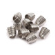 Cappuccio, per cordoncino metallico, dimensioni: ø 6,7 mm - Nichel (200 Pezzi) Cappuccio, per cordoncino metallico, dimensioni: ø 6,7 mm - Nichel (200 Pezzi)