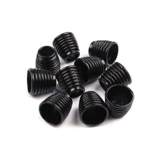 Cappuccio, per cordoncino metallico, dimensioni: ø 6,7 mm - Nichel (200 Pezzi) Cappuccio, per cordoncino metallico, dimensioni: ø 6,7 mm - Nichel (200 Pezzi)